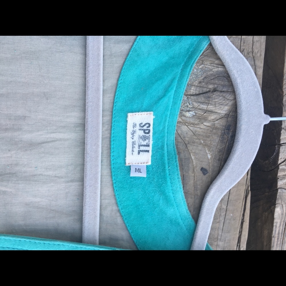 Spell Designs Cowgirl Dreamin Turquoise Vest - Picture 5 of 8